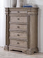 Blairhurst  Panel Bed With Mirrored Dresser, Chest And 2 Nightstands