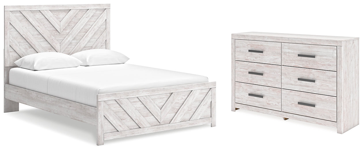 Cayboni  Panel Bed With Dresser