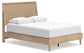 Cielden  Panel Bed With Mirrored Dresser And Nightstand