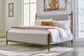 Lyncott California  Upholstered Bed With Mirrored Dresser, Chest And 2 Nightstands