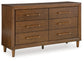 Lyncott  Upholstered Bed With Dresser