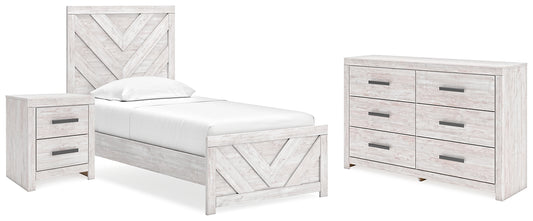 Cayboni  Panel Bed With Dresser And Nightstand