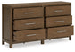 Cabalynn  Upholstered Bed With Dresser