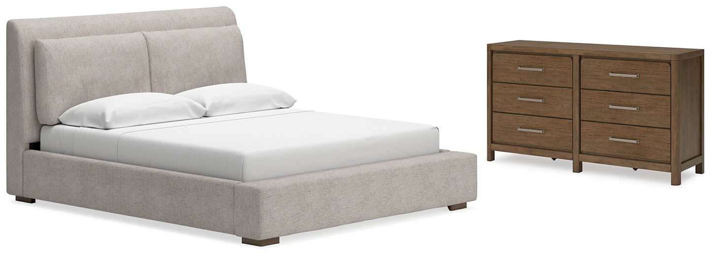 Cabalynn  Upholstered Bed With Dresser