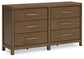 Cabalynn California  Upholstered Bed With Dresser, Chest And 2 Nightstands