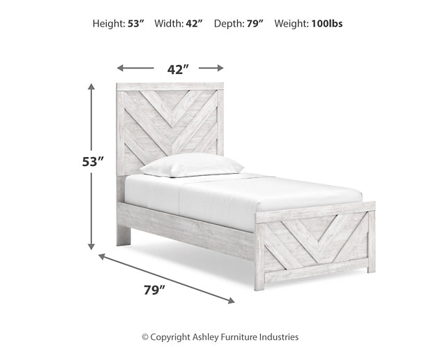 Cayboni  Panel Bed With Dresser