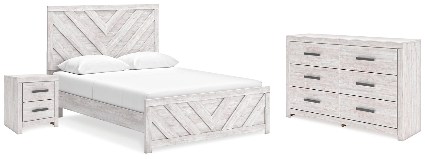 Cayboni  Panel Bed With Dresser And Nightstand