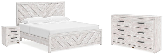 Cayboni  Panel Bed With Dresser And Nightstand