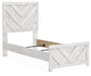 Cayboni  Panel Bed With Mirrored Dresser, Chest And 2 Nightstands