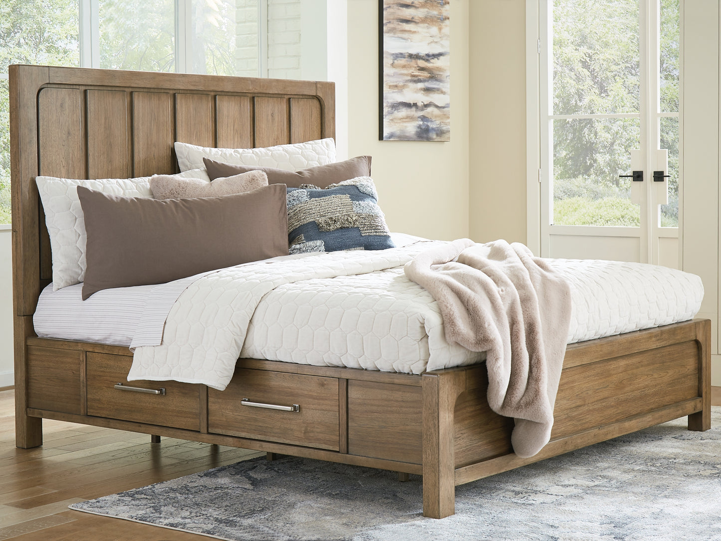 Cabalynn California  Panel Bed With Dresser, Chest And Nightstand