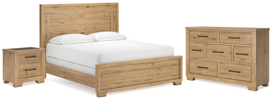 Galliden California  Panel Bed With Dresser And Nightstand