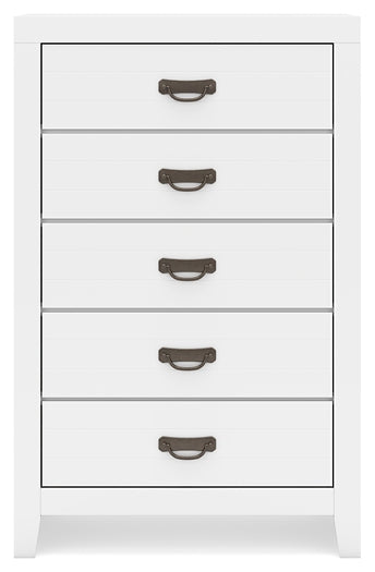 Binterglen  Panel Bed With Mirrored Dresser, Chest And Nightstand