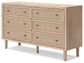 Cielden  Panel Bed With Dresser