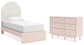 Wistenpine  Upholstered Panel Bed With Dresser