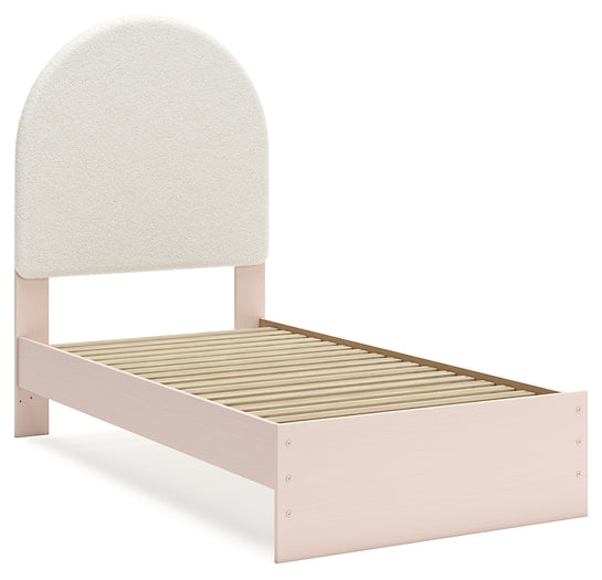 Wistenpine  Upholstered Panel Bed With Dresser