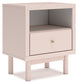 Wistenpine  Upholstered Panel Bed With Mirrored Dresser And Nightstand