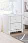 Mollviney  Panel Bed With Mirrored Dresser And Nightstand