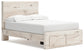 Lawroy  Panel Storage Bed With Mirrored Dresser