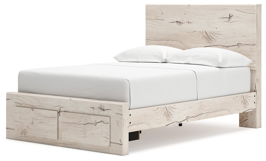 Lawroy  Panel Storage Bed With Mirrored Dresser