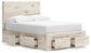 Lawroy  Panel Storage Bed With Mirrored Dresser