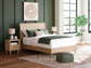 Cielden  Panel Bed With Mirrored Dresser, Chest And 2 Nightstands