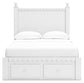 Mollviney  Panel Storage Bed With 2 Nightstands