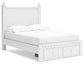 Mollviney  Panel Storage Bed With 2 Nightstands