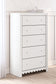 Mollviney  Panel Storage Bed With Mirrored Dresser, Chest And 2 Nightstands