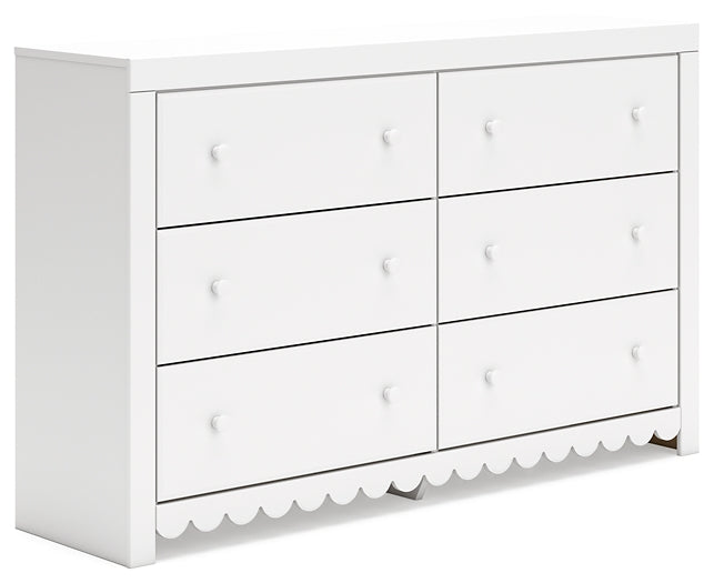 Mollviney  Panel Storage Bed With Dresser