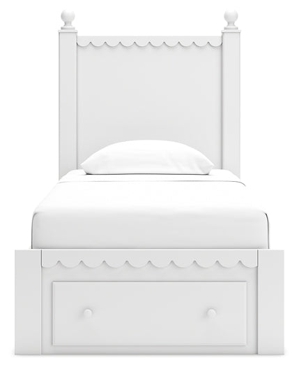 Mollviney  Panel Storage Bed With Dresser