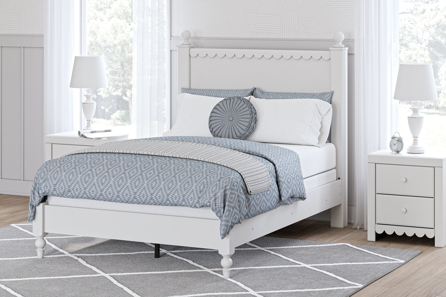 Mollviney  Panel Bed With Dresser