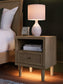 Cielden  Panel Bed With Mirrored Dresser And 2 Nightstands