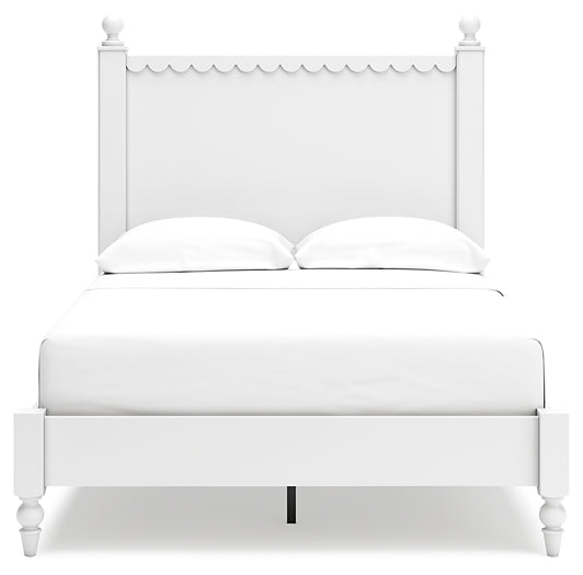 Mollviney  Panel Bed With 2 Nightstands