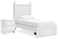 Mollviney  Panel Storage Bed With 2 Nightstands