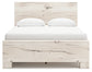 Lawroy  Panel Bed With Mirrored Dresser