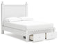 Mollviney  Panel Storage Bed With Dresser And Nightstand