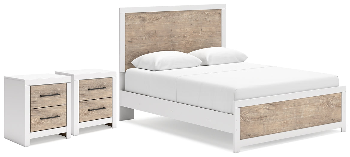 Charbitt  Panel Bed With 2 Nightstands