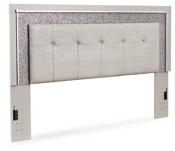 Zyniden  Upholstered Panel Headboard With 2 Nightstands