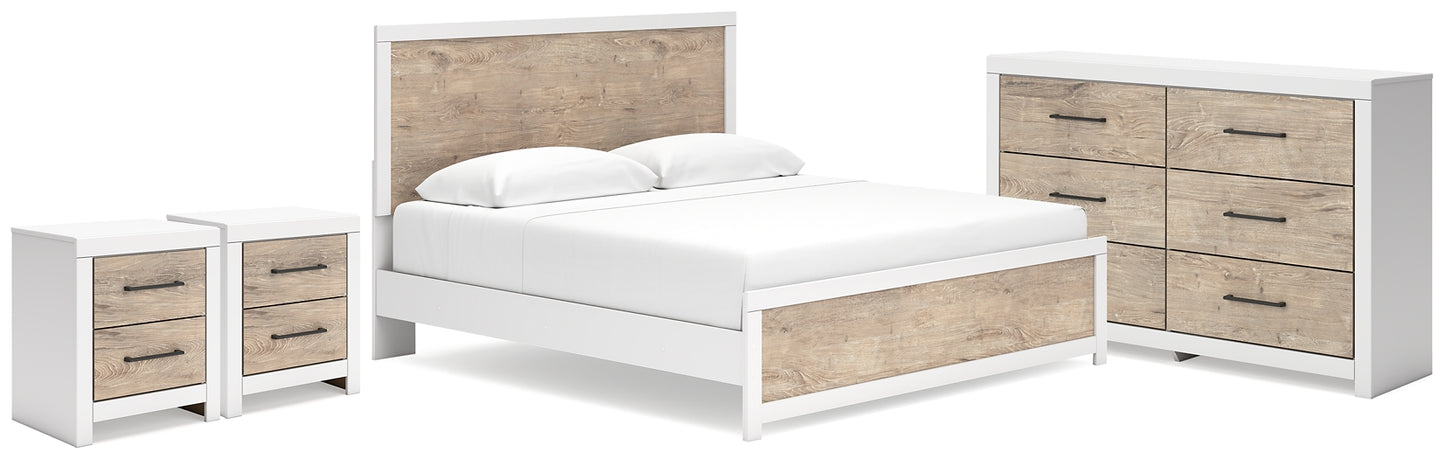 Charbitt  Panel Bed With Dresser And 2 Nightstands