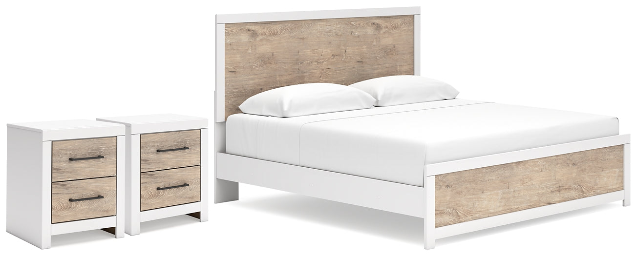 Charbitt  Panel Bed With 2 Nightstands