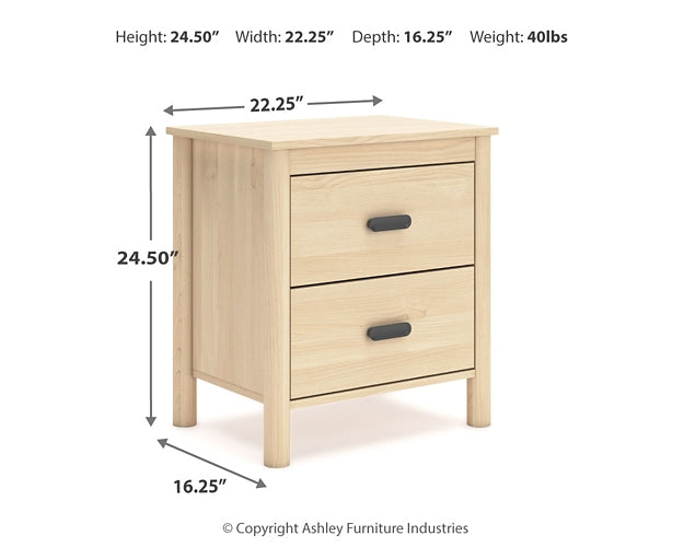 Cabinella  Panel Headboard With 2 Nightstands