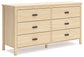 Cabinella  Panel Headboard With Dresser And Nightstand