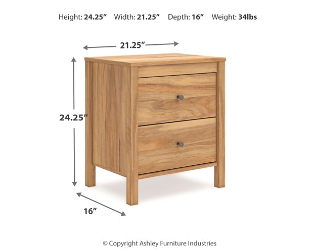 Bermacy  Panel Headboard With 2 Nightstands