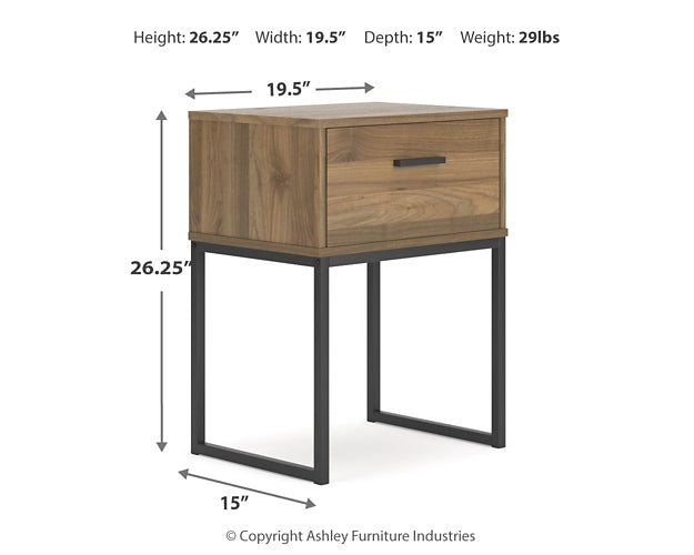 Deanlow  Panel Headboard With 2 Nightstands