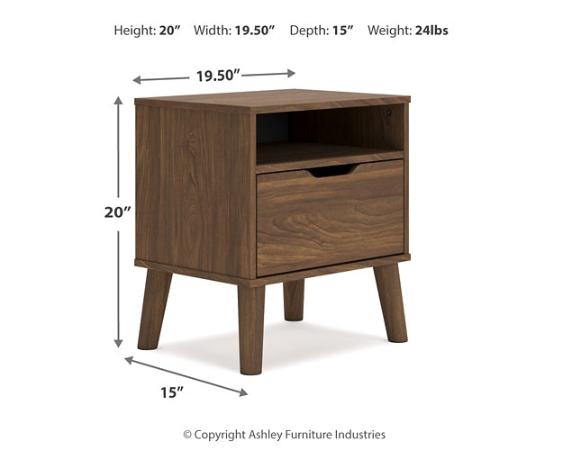 Fordmont  Panel Headboard With 2 Nightstands