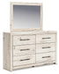 Lawroy  Panel Storage Bed With Mirrored Dresser