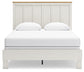 Linnocreek  Panel Bed With Mirrored Dresser