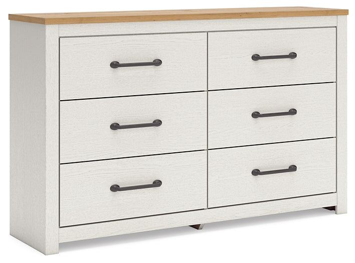 Linnocreek  Panel Bed With Dresser