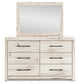 Lawroy  Panel Storage Bed With Mirrored Dresser