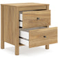 Bermacy  Panel Headboard With 2 Nightstands